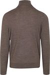 Suitable Merino Rollkragenpullover Melange Taupe Product / Achterkant
