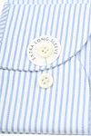 Camicia Profuomo a righe Travel con maniche extra lunghe azzurro chiaro Product / Detail