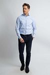 Camicia Steppin' Out a righe azzurro chiaro Model / Voorkant