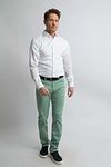 Camicia Steppin' Out Slim Fit Dobby Bianca Model / Voorkant