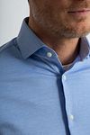 Camicia stretch piqué Steppin' Out azzurro chiaro Model / Detail