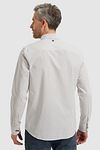 Camicia Vanguard Dobby a righe beige Model / Achterkant