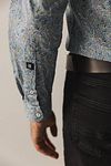 Camisa popelina estampada verde State of Art Model / Detail