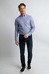 Camisa Steppin' Out de cuadros azul y rojo Model / Voorkant