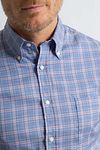 Camisa Steppin' Out de cuadros azul y rojo Model / Detail