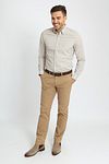 Camisa Suitable con estampado beige Model / Voorkant