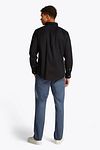 Camisa Tommy Hilfiger de popelina Flex negra Model / Achterkant