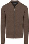 Køb CASAMODA Cardigan Zip Structure Brun 454479100-677 | Suitable
