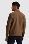 Cast Iron Overshirt Twill Jersey Brun Model / Achterkant