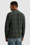 Cast Iron Overshirt Waffle w kratę zielony Model / Achterkant