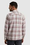 Cast Iron Overshirt Check Pink Model / Detail