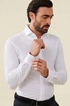 Cavallaro Piqué Shirt White Model / Detail