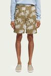 Scotch and Soda Short Print Ciemnozielone Model / Voorkant