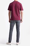 KING Essentials T-Shirt The Steve w kolorze burgundowym Model / Achterkant