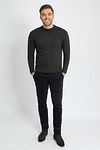 Suitable Lambswool Pullover O-Neck Anthracite Model / Voorkant
