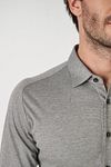 Desoto Chemise Kent Gris Model / Detail