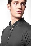 Desoto Chemise Manches Courtes Anthracite 083 Model / Zijkant
