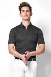 Desoto Shirt Short Sleeve Dark Grey 083 Model / Voorkant