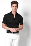 Desoto Skjorta Kortärmad Svart 081 Model / Voorkant