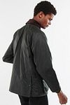 Barbour Bedale Wax Jas Donkergroen Model / Zijkant