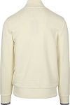 Fred Perry Jersey Half Zip Ecru Product / Achterkant