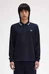 Fred Perry Langærmet Polo Navy 238 Model / Voorkant