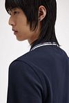 Fred Perry Longsleeve Polo w kolorze navy 238 Model / Detail