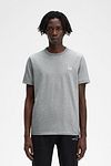 Fred Perry T-Shirt Ringer M3519 Lichtgrijs Model / Voorkant