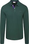 Gant Longsleeve Contrast Piqué Polo Shirt Tartan Green 2065004-374 order online | Suitable