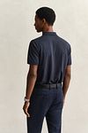 Gant Contrast Piqué Pikétröja Navy Model / Achterkant
