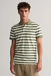 GANT stribet poloshirt i grøn Model / Voorkant