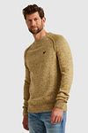PME Legend Pullover Wool Mix Melange Gelb Model / Voorkant