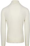 Golf Suitable w prążek, z wełny merino, w kolorze złamanej bieli Product / Achterkant