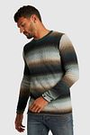 Cast Iron Sweater Stripes Multicolour Model / Voorkant