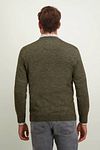 State Of Art Sweater V-Neck Green Melange Model / Achterkant
