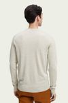 Scotch and Soda Sweater Wool Grey Model / Achterkant