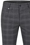 Suitable Pico Chino Pleat Check Grey Product / Detail