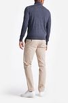 King Essentials The Michael Half Zip Pull Merino Antraciet Model / Achterkant