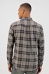 Camisa de chenilla a cuadros Dstrezzed en gris Model / Achterkant