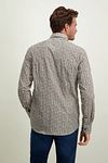 Camisa estampada amarilla State of Art Model / Achterkant