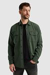PME Legend Overhemd Flanel Herringbone Groen Model / Voorkant