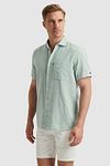 Vanguard Short Sleeve Overhemd Linnen Groen Model / Zijkant