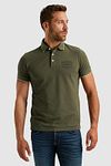PME Legend Pique Polo Efeugrün Model / Voorkant