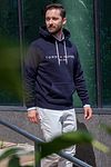 Hoodie Core de Tommy Hilfiger en azul marino Model / Sfeerbeeld