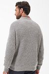 Jersey Barbour de lana de cordero knitted en gris piedra Model / Achterkant