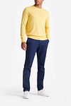 King Essentials The John Pullover Merino Żółty Model / Voorkant