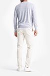 KING Essentials The John Pullover in lana merino grigio chiaro Model / Achterkant