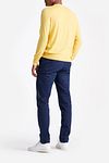 King Essentials The John Pullover Merino Żółty Model / Achterkant