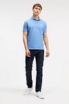 King Essentials The Rene Polo Shirt Mid Blue Model / Voorkant