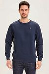 KnowledgeCotton Apparel Jersey Elm azul marino Model / Voorkant